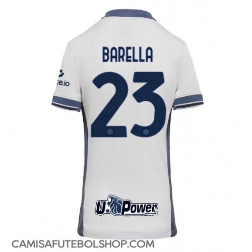 Camisa de time de futebol Inter Milan Nicolo Barella #23 Replicas 2º Equipamento Feminina 2024-25 Manga Curta